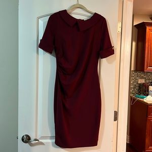 Women’s burgundy vintage dress